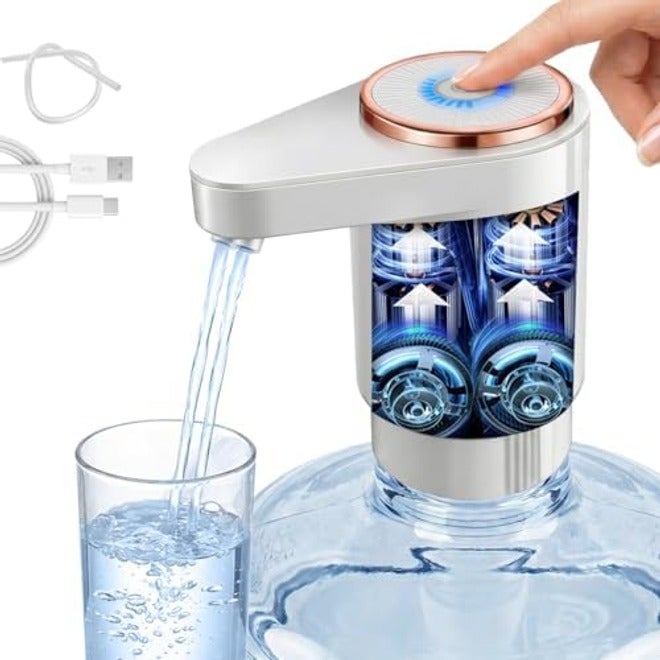 Proxima Direct Electric Water Pump with Double Outlets, Intelligent Quantification, and Type-C Charging - Ideal for Office, Home, and Kitchen - Image 2