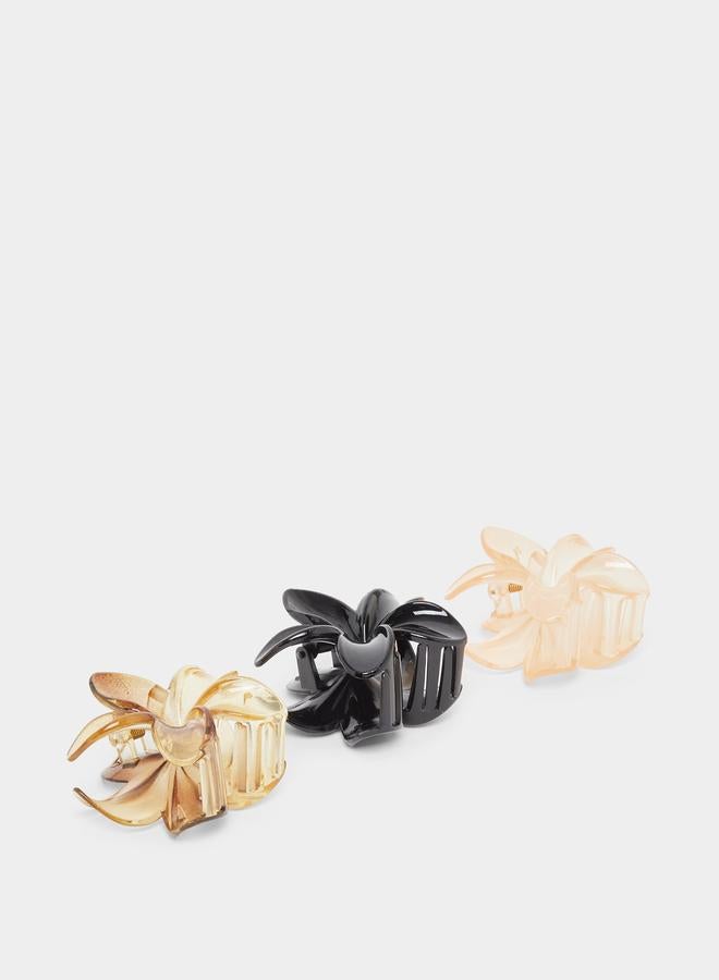 Styli Set of 3 - Floral Hair Claw - Image 2