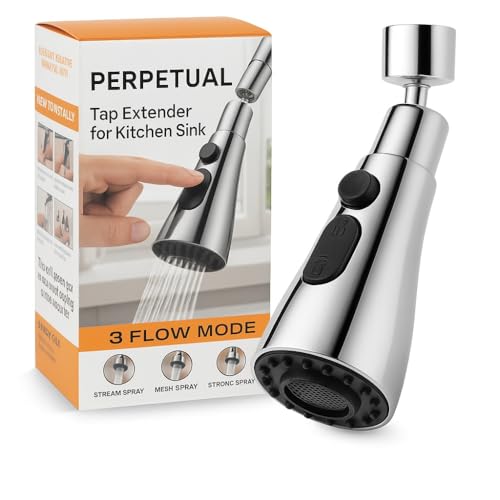 Perpetual Tap Extension for Kitchen Sink & Wash Basin – 360° Rotatable Kitchen Tap Extender | Anti-Splash Faucet - Image 1