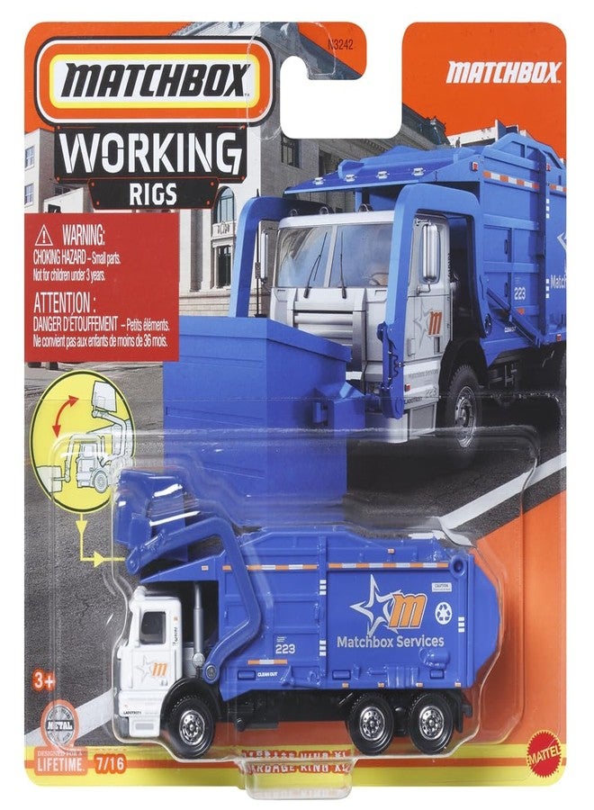 Matchbox Garbage King XL, Working Rigs 9/16 [Blue] - Image 5