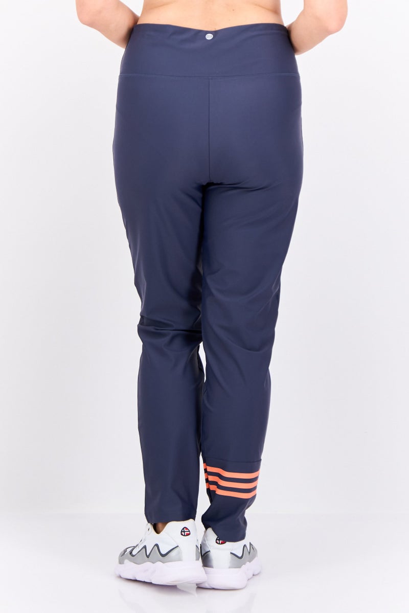 Adidas Women Sportswear Fit Pull On Training Leggings, Dark Dusty Navy - Image 3