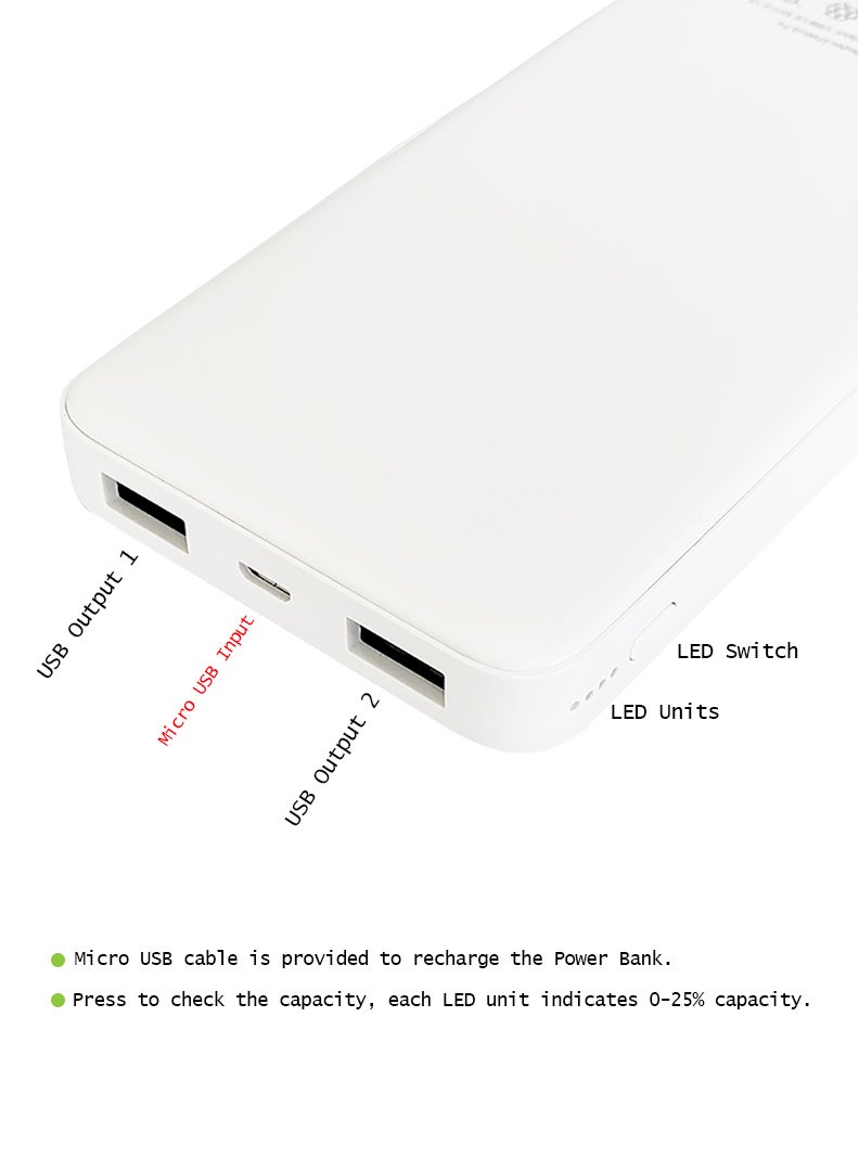 10,000 mAh Super Fast Charging Ultra Compact Power Bank with Quick Charge & Power Delivery, Portable Charger For iPhone and Android symbol