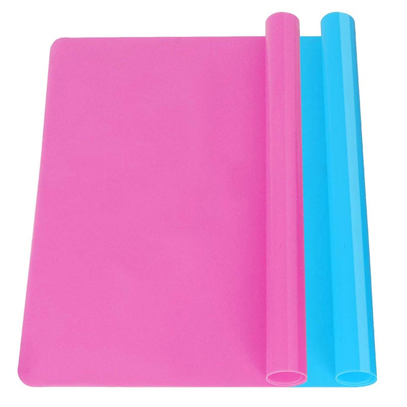 VEGCOO 2pcs Extra Large Silicone Mat Craft Mats Silcone Mat Silicone Sheet for Crafts Jewelry Casting Resin Moulds Mat 40cm30cm