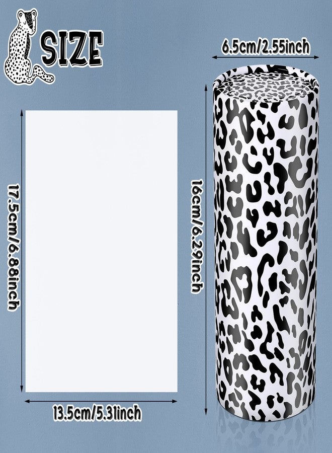 Yoande 4 Pcs Round Car Tissues Boxes with Facial Tissue Travel Cylinder Holder for Car Cup Holder Home Bathroom Office Decor Wedding Gifts(Leopard Style) - Image 2