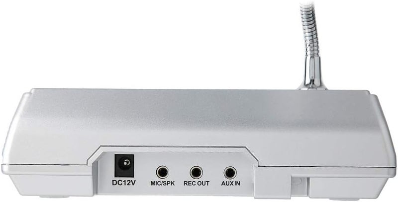 comfrt Intercom System, High Power Dual-Way Anti-Interference Noise-Free Speaker Intercom Window Counter Microphone Interphone for Bank/Office/Store/Station Counter Window(Silver) - Image 5