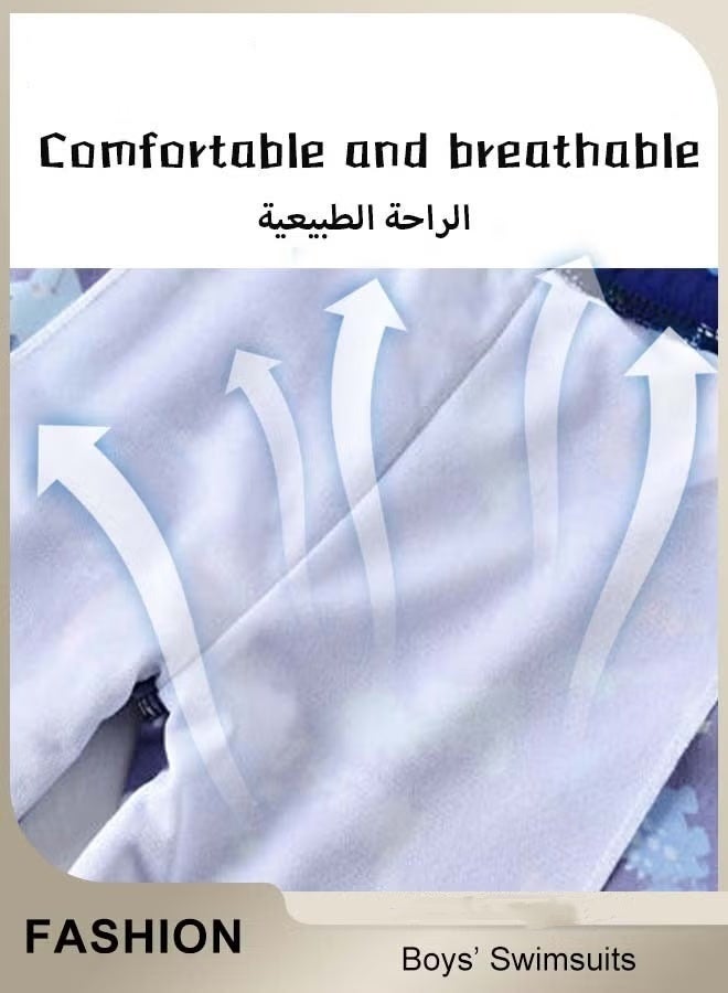 زهرة مجموعة حماية الشمس من الديناصورات 5 قطعة للفتيان مع النظارات والقبعة - Image 4