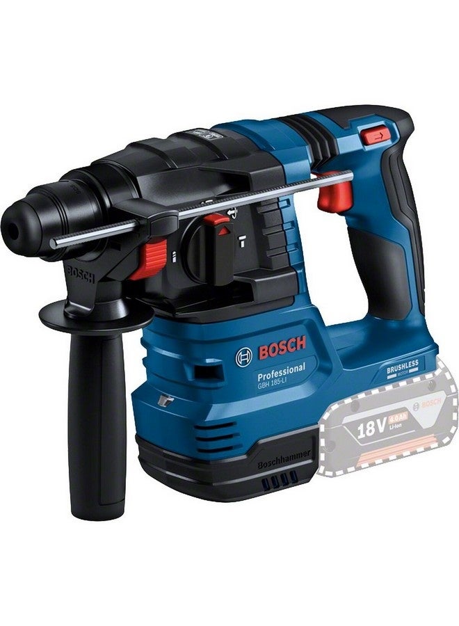 BOSCH GBH 185-LI Professional Cordless Rotary Hammer with SDS Plus Blue and Black 20.8 x 10.2 x 29.6 cm JE0 611 924 0L1 - Image 1