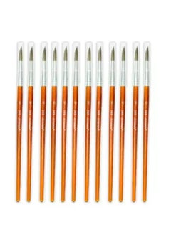 Artmate Artmate Artist Round Brushes 10 Size, Set Of 12 Pieces 
