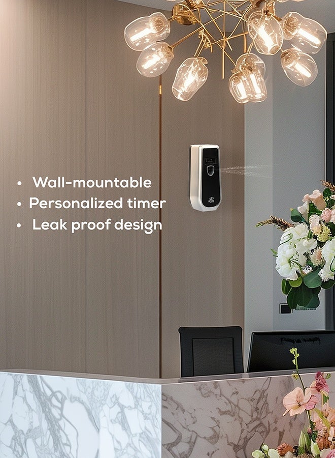 Dr Scent Breeze of Joy Air Freshener Combo Kit | Best Automatic Air Freshener with LED Display Voltalia + 300ml Aerosol Refill | Enhanced Long-Lasting Fragrance for Homes & Offices (Oudi) - Image 4