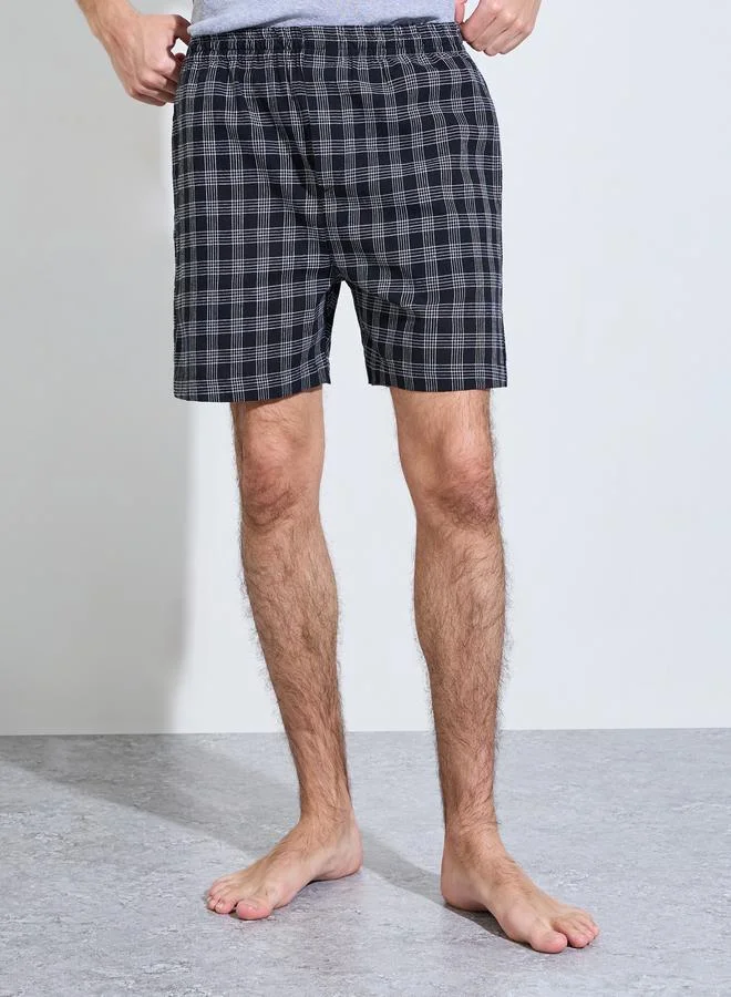 Styli Multi Pack of 2 - Checked Cotton Boxer for Men | Best Price UAE