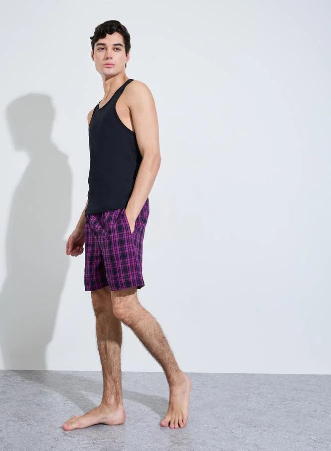 Styli Multi Pack of 2 - Checked Cotton Boxer for Men | Best Price UAE