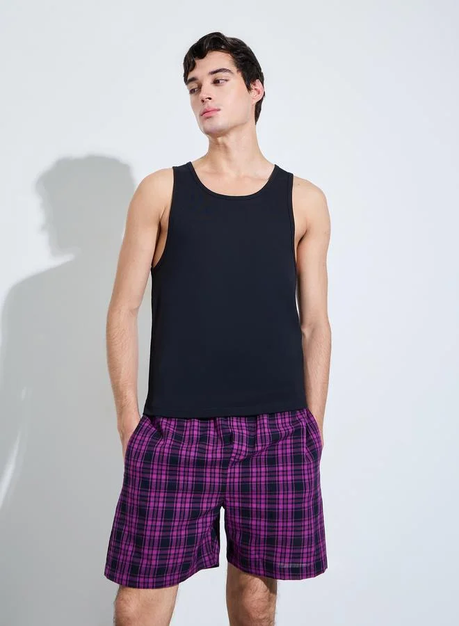 Styli Multi Pack of 2 - Checked Cotton Boxer for Men | Best Price UAE