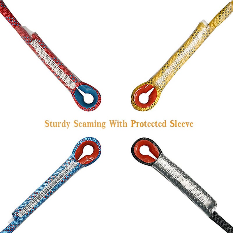 Aoneky 10 mm Static Outdoor Rock Climbing Rope, Fire Escape Safety Rappelling Rope (Black 2, 32) - Image 5