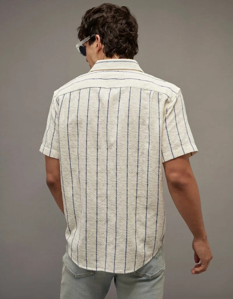 American Eagle AE Short-Sleeve Button-Up Shirt