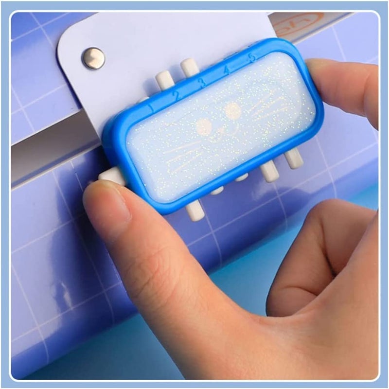 LONGMIRE Plastic Pencil Box with Code Lock Pen Case Large Capacity Multi-Layer Multi-Function Storage Bag Secret Compartment Pencil Box for Kids- Multi-Color (Astronaut Password Lock) - Image 2