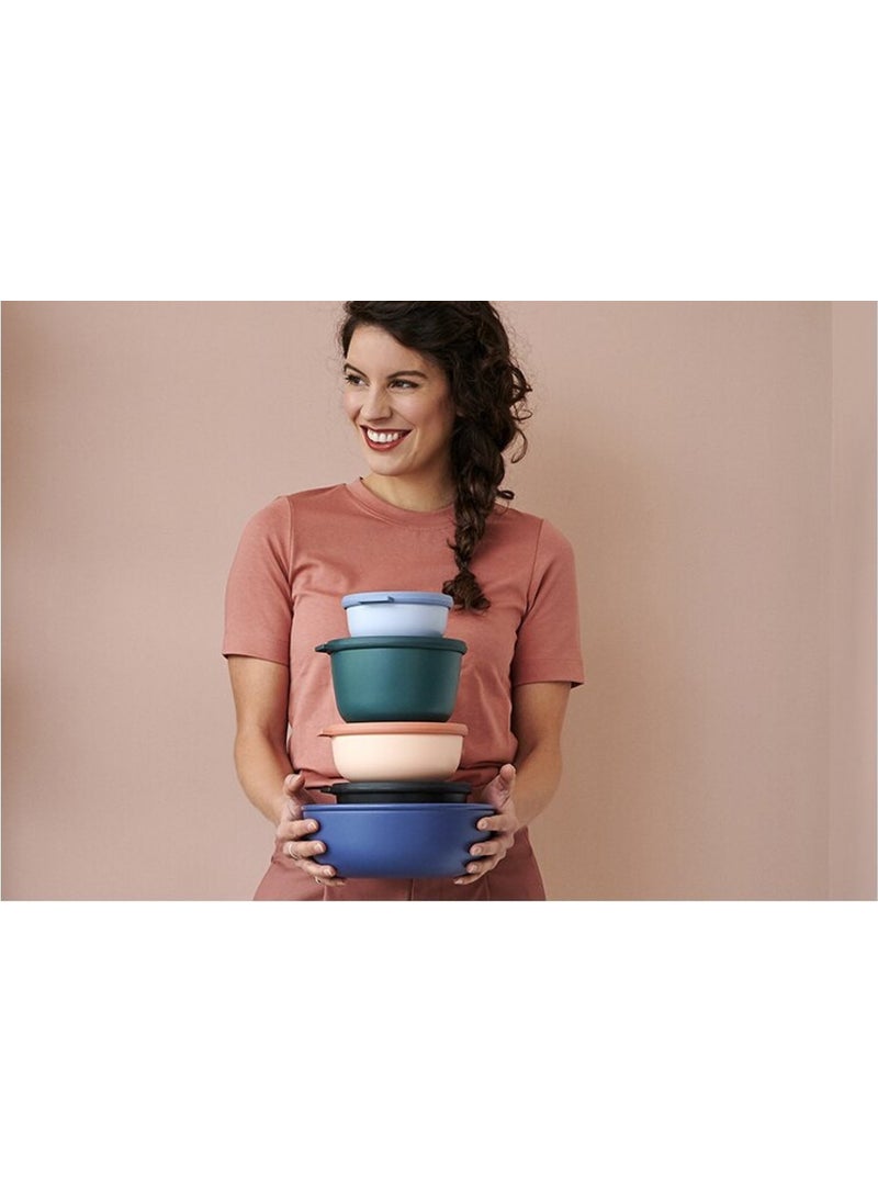 Mepal - Multi Bowl Cirqula Round Storage Container 750 Ml - Nordic Blue - Image 1