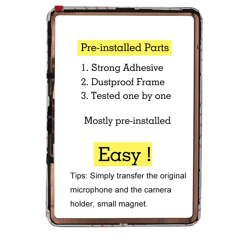 GoodFixer for iPad 10 (10th Generation) A2696 A2757 A2777 Screen Replacement Digitizer Touch Glass Kits , for iPad 10th Gen (2022 Released) 10.9 Inch, Full Repair Sets, No fit Pro/Air [NO LCD] [TouchID Work] - Image 4