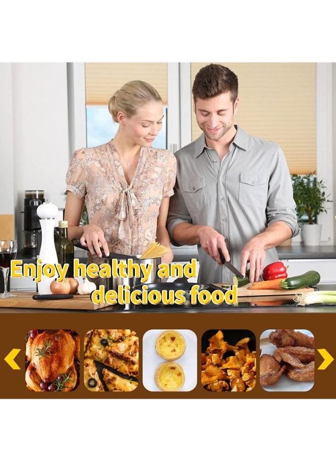 Air Fryer Disposable Paper Liners Non-Stick Parchment Paper for Air Fryer Liners 100PCS Round Baking Paper