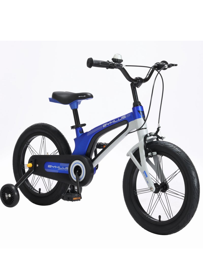 ZYKLUS Zyklus 16" Spark Magnesium Kids Bike - Lightweight, Adjustable, Disc Brake, Training Wheels, Durable Design for Ages 4-8, Safe & Stylish Bike for Young Riders  - Image 1
