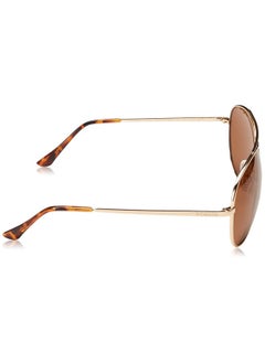 Columbia نظارة شمسية Canyons Bend Aviator Polarized باللون الذهبي/البني اللامع مقاس 60 مم  - Image 4
