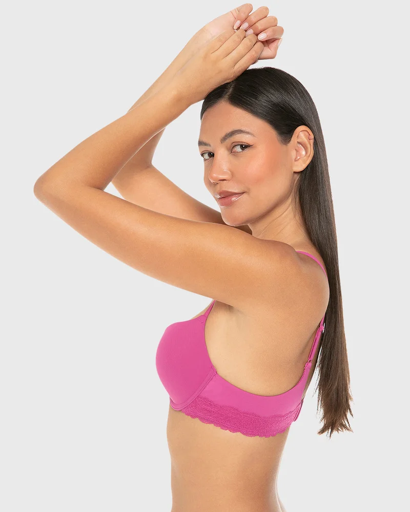 ايسلا اند ايفي Isla & Evie Casual Comfort Rib Push up Plunge Bra