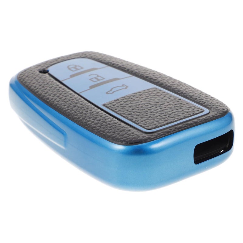 Blue TPU Car Key Case Cover Durable Full Protection Lightweight Portable Automotive Accessory - Image 2