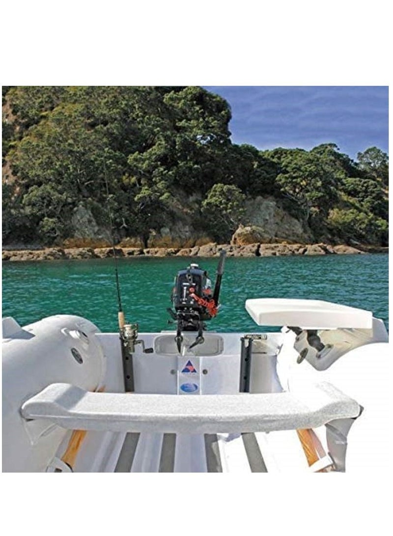 Y&D Fishing Rod Holder Bracket Wall Mounted Boat Side Mount Tool Tube Links with Screws Pole Tube,Fishing Rack for Kayak Cooler Trailer (Black)2 sets - Image 5