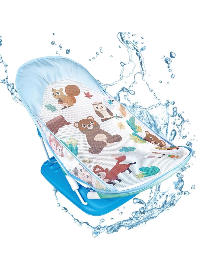 Tiibaby 68166 Foldable Baby Bath Support Seat, Woodland Animals Design - Image 3
