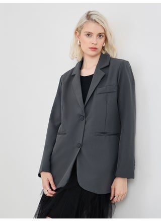 Take Two Solid Long Sleeve Front Button Blazer - pzsku/Z72FA69371D9AEE6AE257Z/45/1748174768/77ebad67-9c33-4f4f-ba94-2f573fe0c809