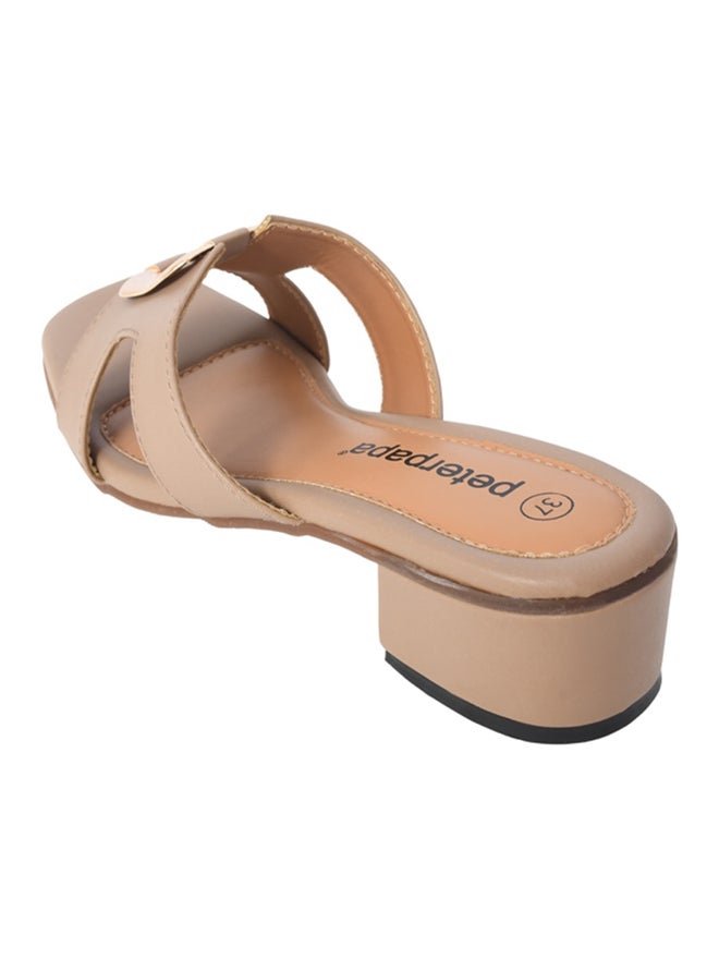 Peterpapa Maya Metal Trim Block Heel Sandals - Image 3