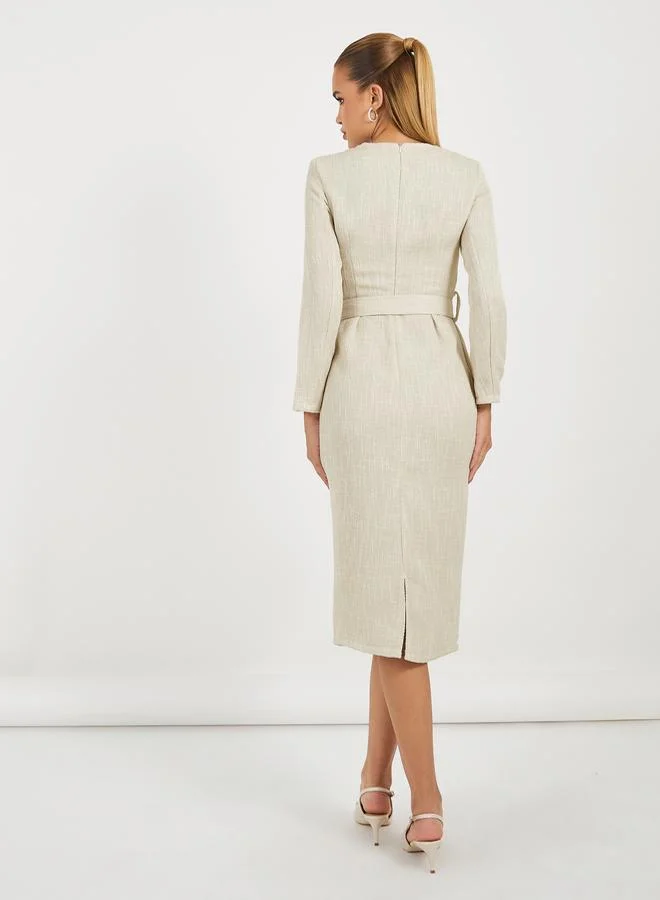 Styli Capelet Sheath Dress