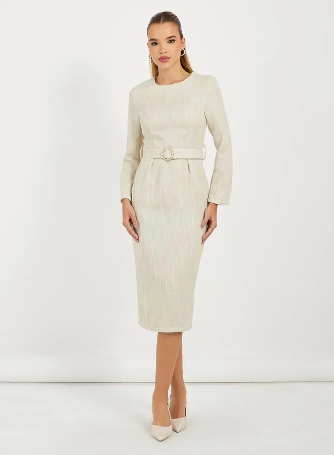 Styli Capelet Sheath Dress