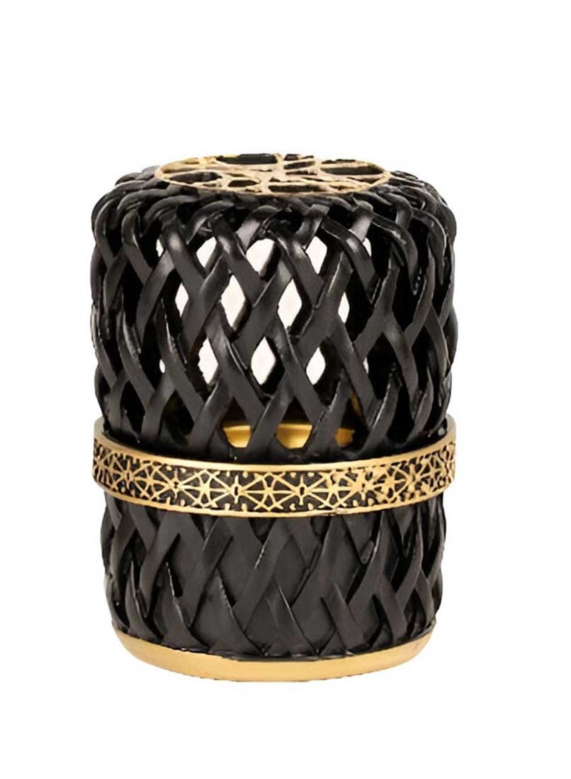 Bakhoor BoSidin Elegant Arabian Style Resin Incense Burner, Bakhoor Oud Holder with Metal Tray Censer for Yoga, Aromatherapy, Bedroom, Home & Office - Image 1