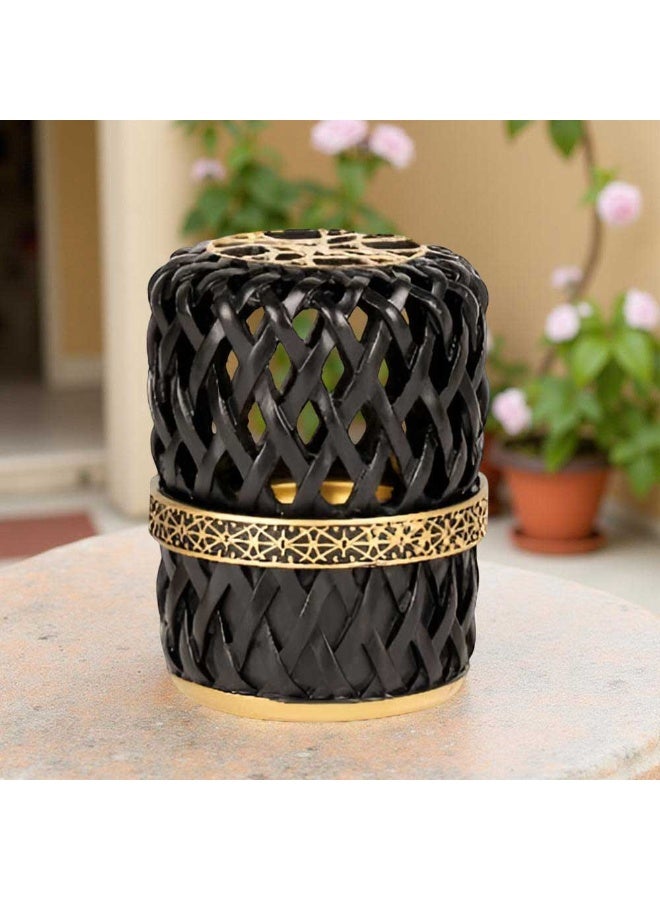 Bakhoor BoSidin Elegant Arabian Style Resin Incense Burner, Bakhoor Oud Holder with Metal Tray Censer for Yoga, Aromatherapy, Bedroom, Home & Office - Image 3