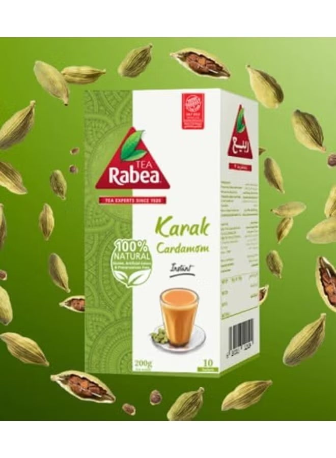 ربيع شاي كرك فوري من ربيع بالهيل، مزيج أصيل وغني، عبوة واحدة - Image 3