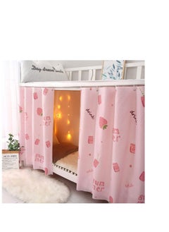 Excefore Dormitory Bunk Bed Curtains, Dustproof Bed Canopy, Blackout Cloth Mosquito Nets Bed Tent Curtain, Dorm Sleep Privacy Bed Spread Blackout Curtains (2 Panels, Pink)  - Image 2