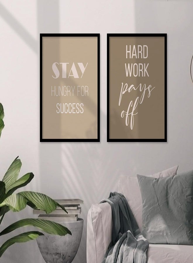 walllane - Motivational Wall Poster for Living Room, Bedroom, Office | Framed Painting | Poster With Frame | Frames For Wall Decor (10 Inch x 13 Inch) Set Of 6 Cate- 003 - Image 3