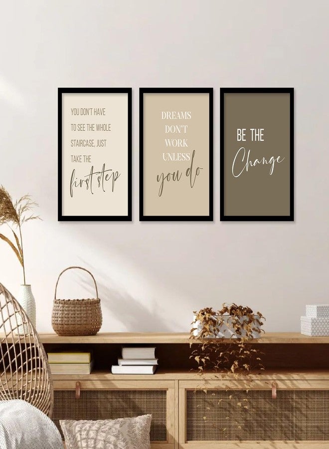 walllane - Motivational Wall Poster for Living Room, Bedroom, Office | Framed Painting | Poster With Frame | Frames For Wall Decor (10 Inch x 13 Inch) Set Of 6 Cate- 003 - Image 4