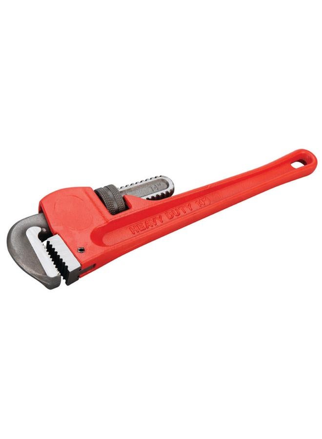 Performance Tool Precision Milled Drop Forged Steel Pipe Wrench Red and Silver 14inch W1133-14B - Image 1