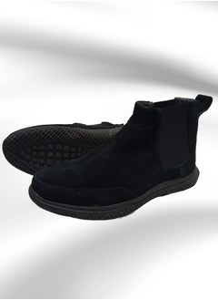 Meto Black suede Chelsea boots with genuine leather and a toe sole  - Image 2