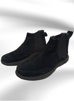 Meto Black suede Chelsea boots with genuine leather and a toe sole  - Image 3