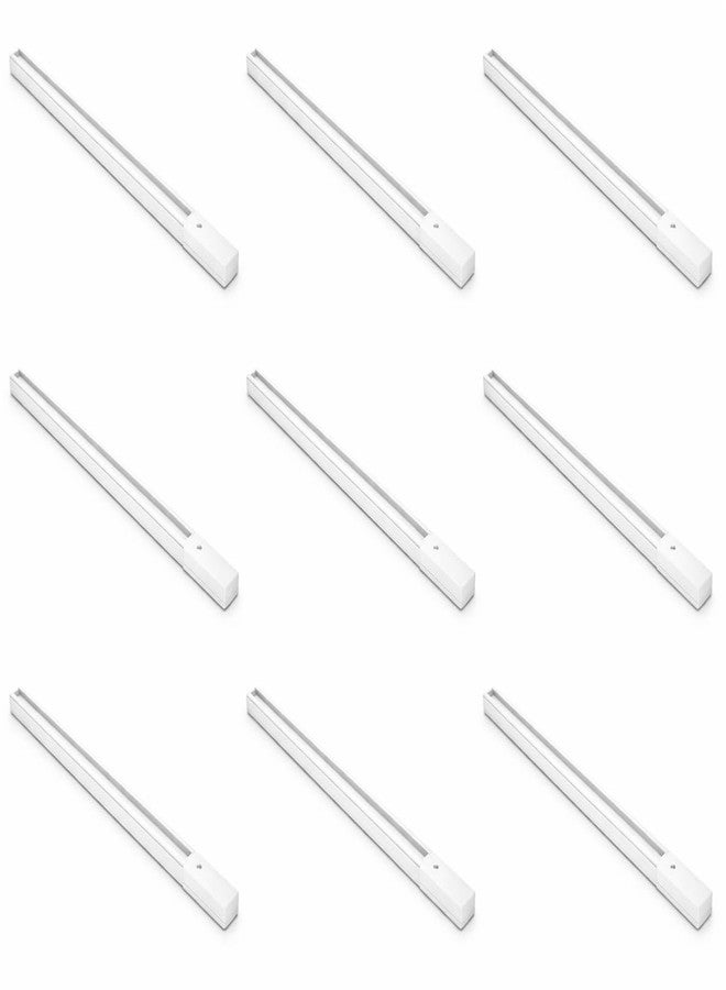 JACKAL جاكال®، طول متر واحد (3 أقدام)، مسار إضاءة LED (هيكل أبيض)، عبوة من 9 قطع - متوافق مع جميع أنواع مصابيح المسار - Image 1