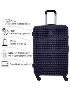 ROWER Luggage Set of 3 Hard Side Lightweight Travel Bag Trolley Set With Spinner Wheels & Lock (20/25/29 Inches)  - Image 2