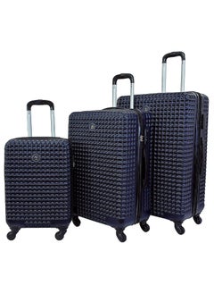 ROWER Luggage Set of 3 Hard Side Lightweight Travel Bag Trolley Set With Spinner Wheels & Lock (20/25/29 Inches)  - Image 1
