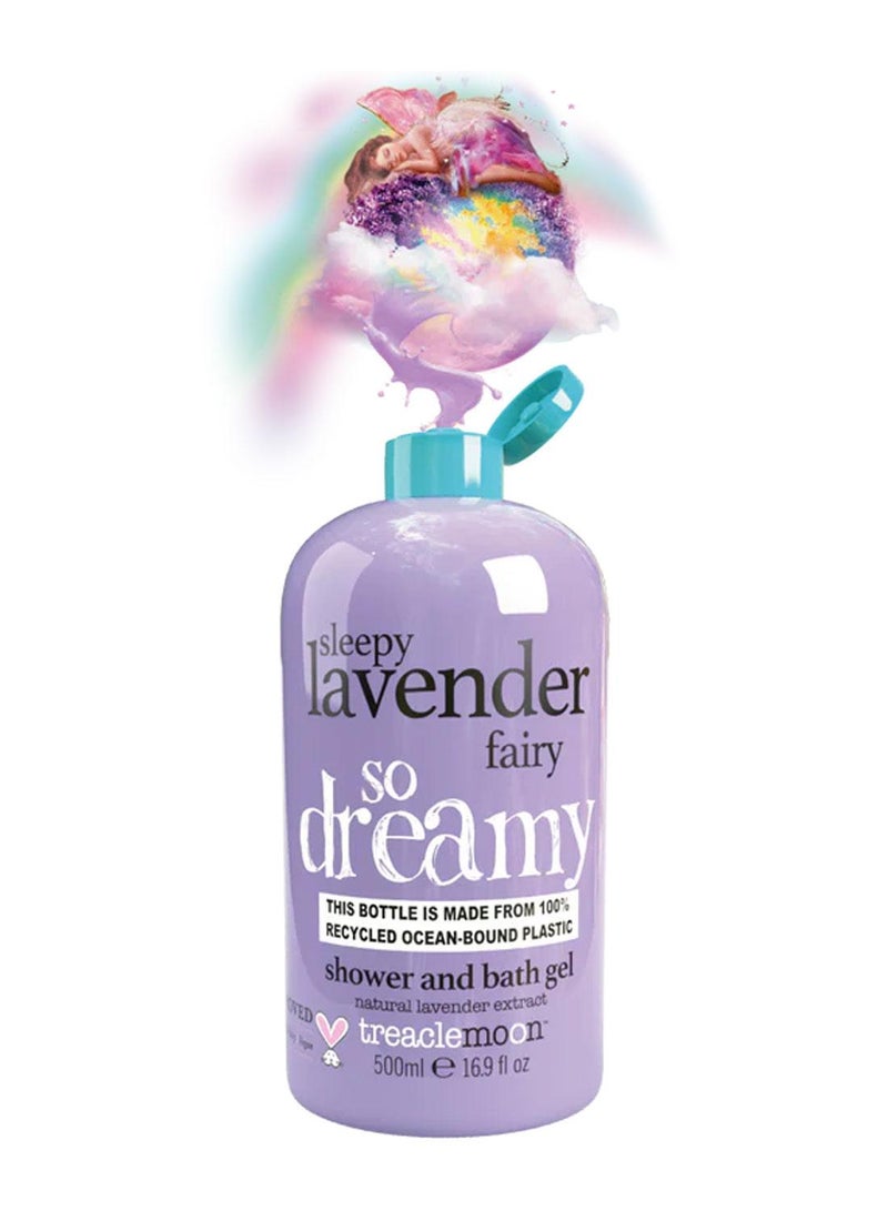 Treaclemoon Sleepy Lavender Shower and Bath Gel 500ml | Relaxing Nighttime Wash with Natural Lavender Extract | Vegan - Image 3