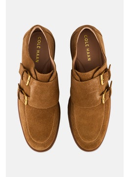 COLE HAAN Women Greenwich Monk Slip On Casual Shoes, Brown  - Image 4