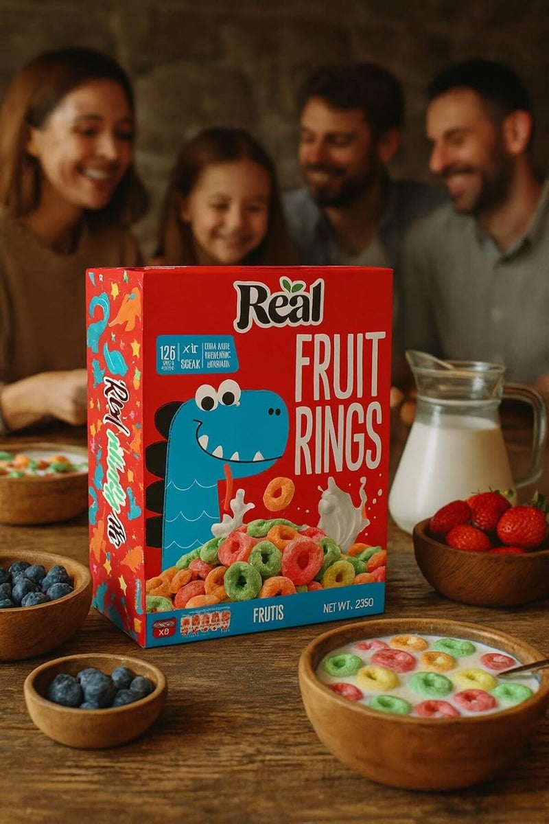 Real Flakes Fruit Rings – High Protein, Low Sugar, Healthy Breakfast Cereal, 250g (Pack Of 3) - Image 4