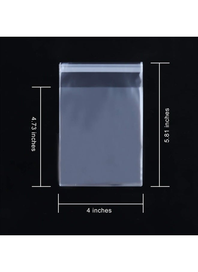 400 Pcs 4"x4.73" Clear Resealable Cellophane Bags Good for Bakery, Candle, Soap, Cookie Poly Bags