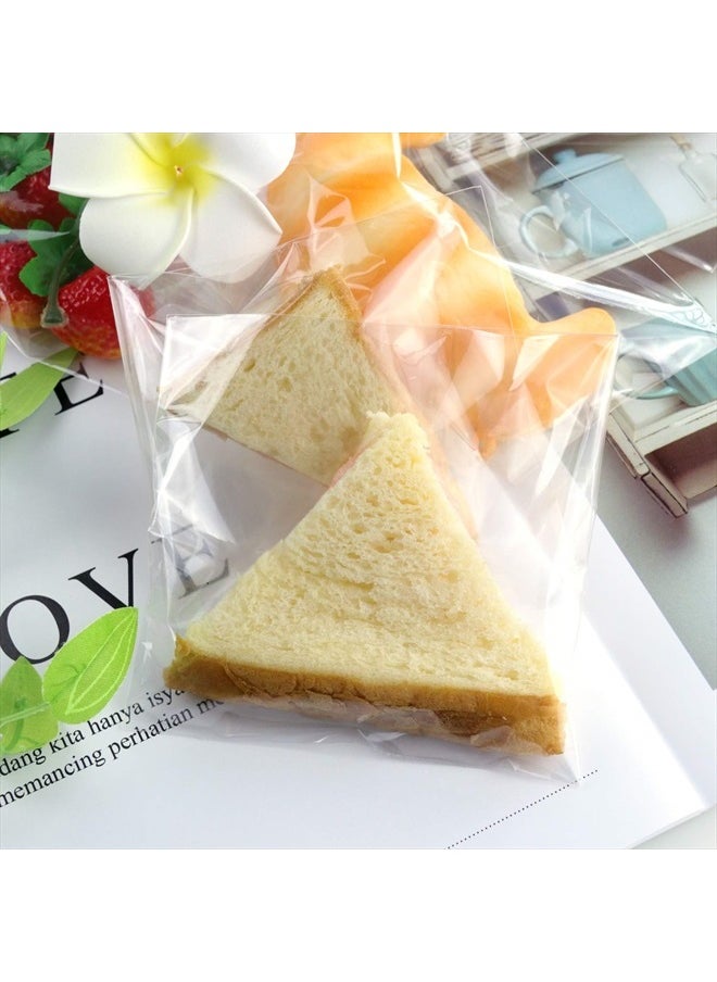 400 Pcs 4"x4.73" Clear Resealable Cellophane Bags Good for Bakery, Candle, Soap, Cookie Poly Bags