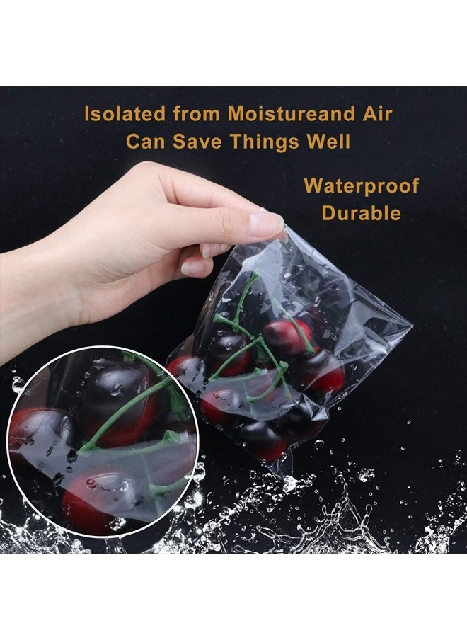 400 Pcs 4"x4.73" Clear Resealable Cellophane Bags Good for Bakery, Candle, Soap, Cookie Poly Bags
